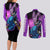 Beerus Dragon Ball Couples Matching Long Sleeve Bodycon Dress and Long Sleeve Button Shirt