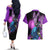 Beerus Dragon Ball Couples Matching Off The Shoulder Long Sleeve Dress and Hawaiian Shirt