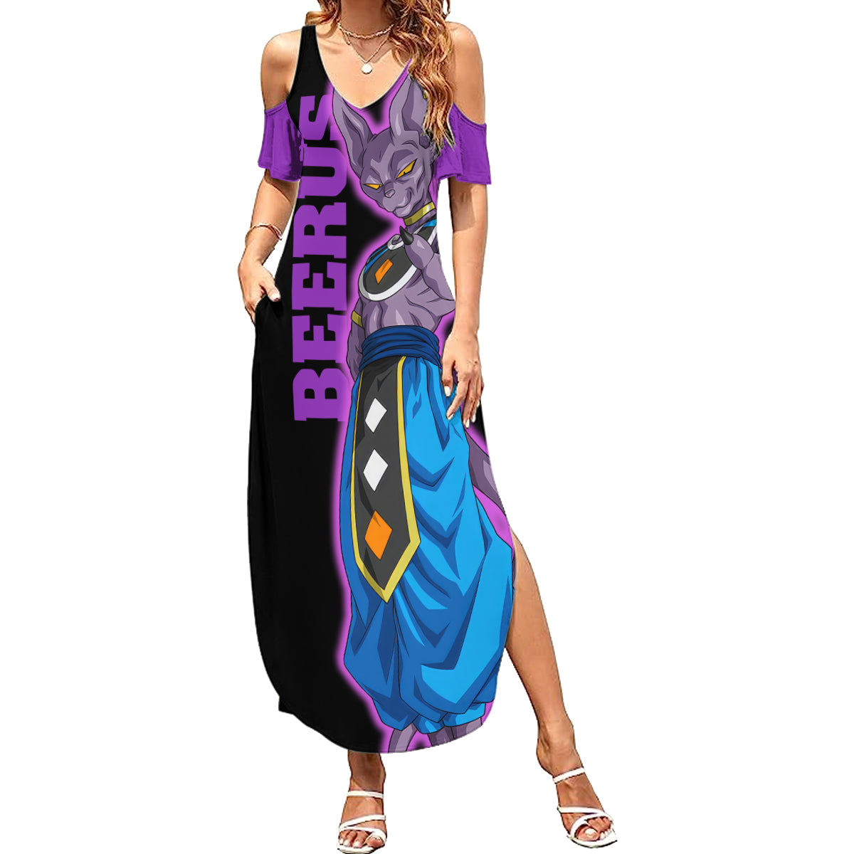 Beerus Dragon Ball Summer Maxi Dress