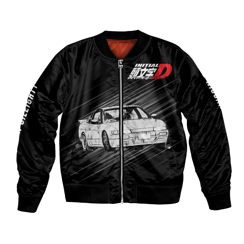 Mako Sato SilEighty Initial D Bomber Jacket Manga Mix Anime Style