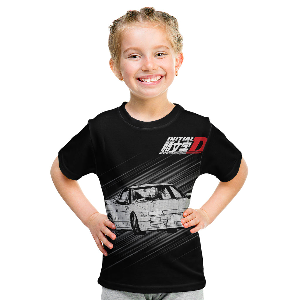 Mako Sato SilEighty Initial D Kid T Shirt Manga Mix Anime Style