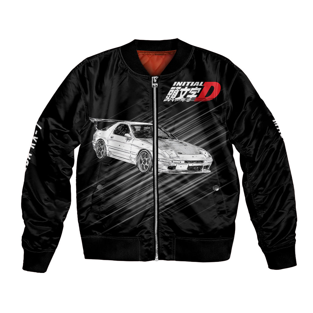 Ryosuke Takahashi RX-7 Initial D Bomber Jacket Manga Mix Anime Style