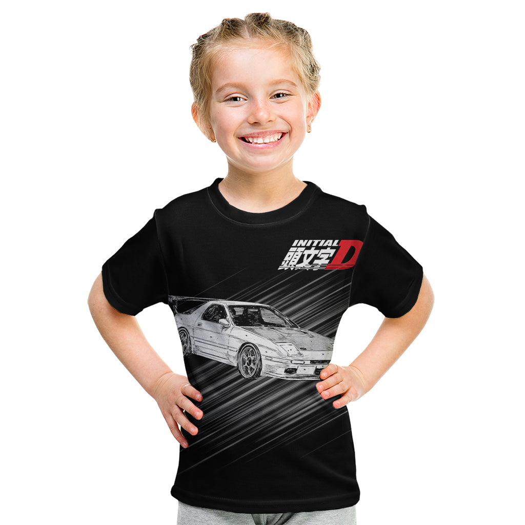 Ryosuke Takahashi RX-7 Initial D Kid T Shirt Manga Mix Anime Style