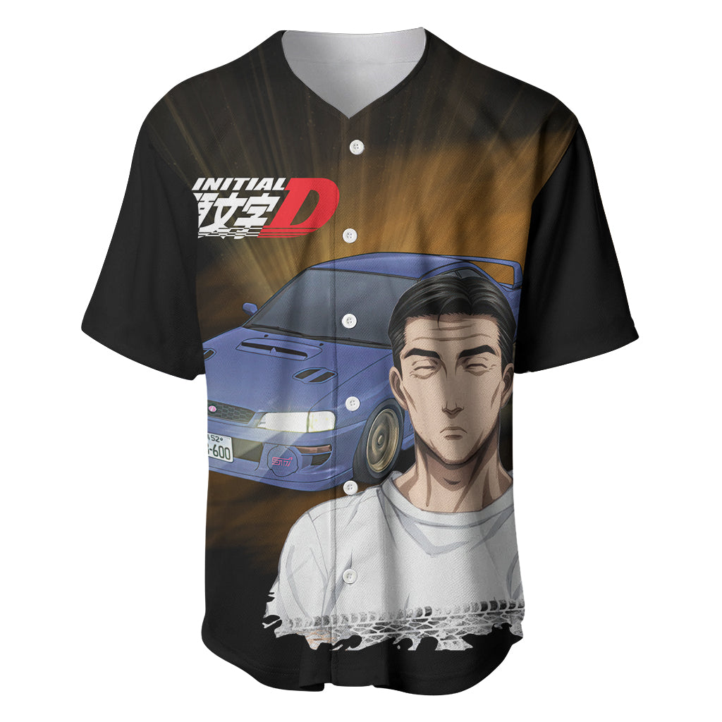 Bunta Fujiwara Initial D Baseball Jersey Manga Mix Anime Style