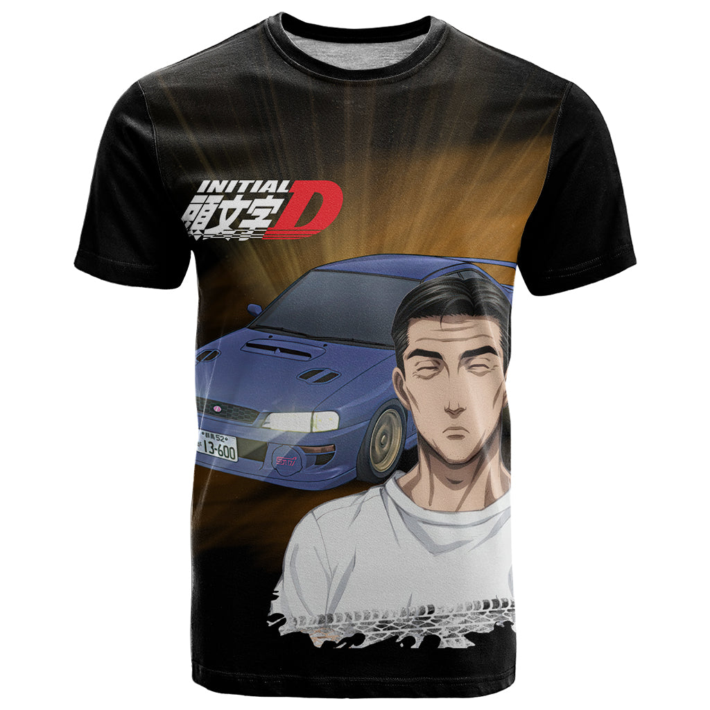 Bunta Fujiwara Initial D T Shirt Manga Mix Anime Style