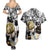 Genos - One Punch Man Couples Matching Summer Maxi Dress and Hawaiian Shirt Anime Mix Manga Style