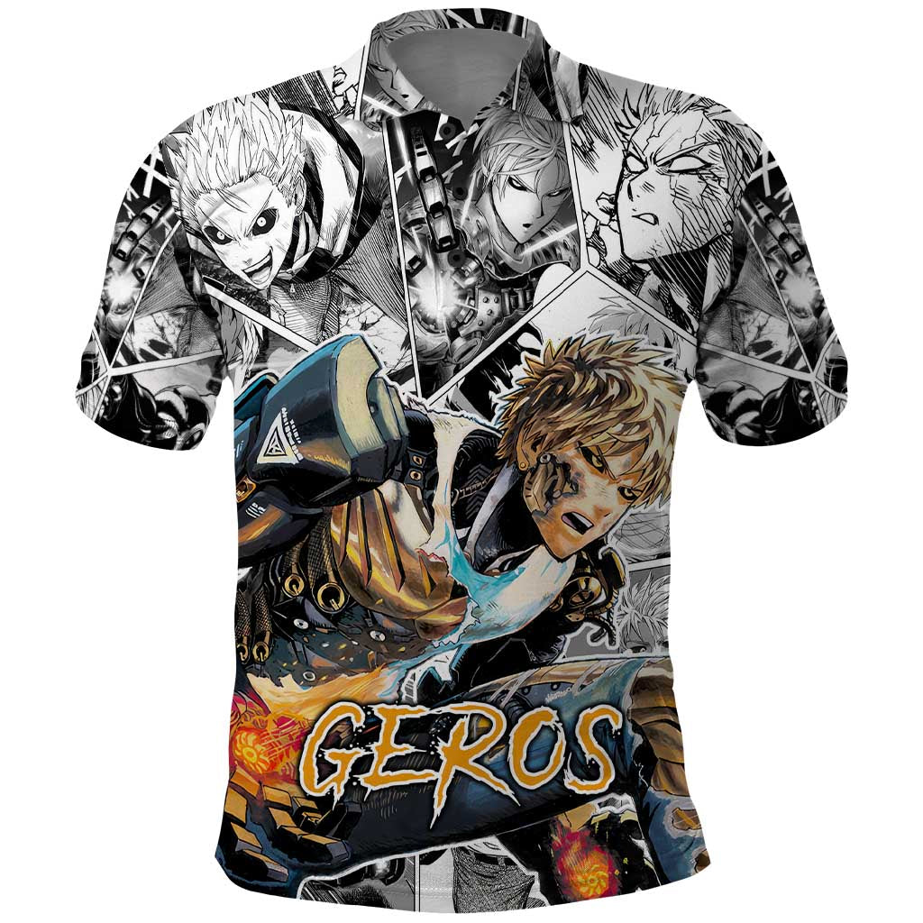 Genos - One Punch Man Polo Shirt Anime Mix Manga Style