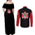 Portgas D.Ace - One Piece Couples Matching Off Shoulder Maxi Dress and Long Sleeve Button Shirt Anime Mix Manga Style