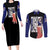 Nico Robin - One Piece Couples Matching Long Sleeve Bodycon Dress and Long Sleeve Button Shirt Anime Mix Manga Style