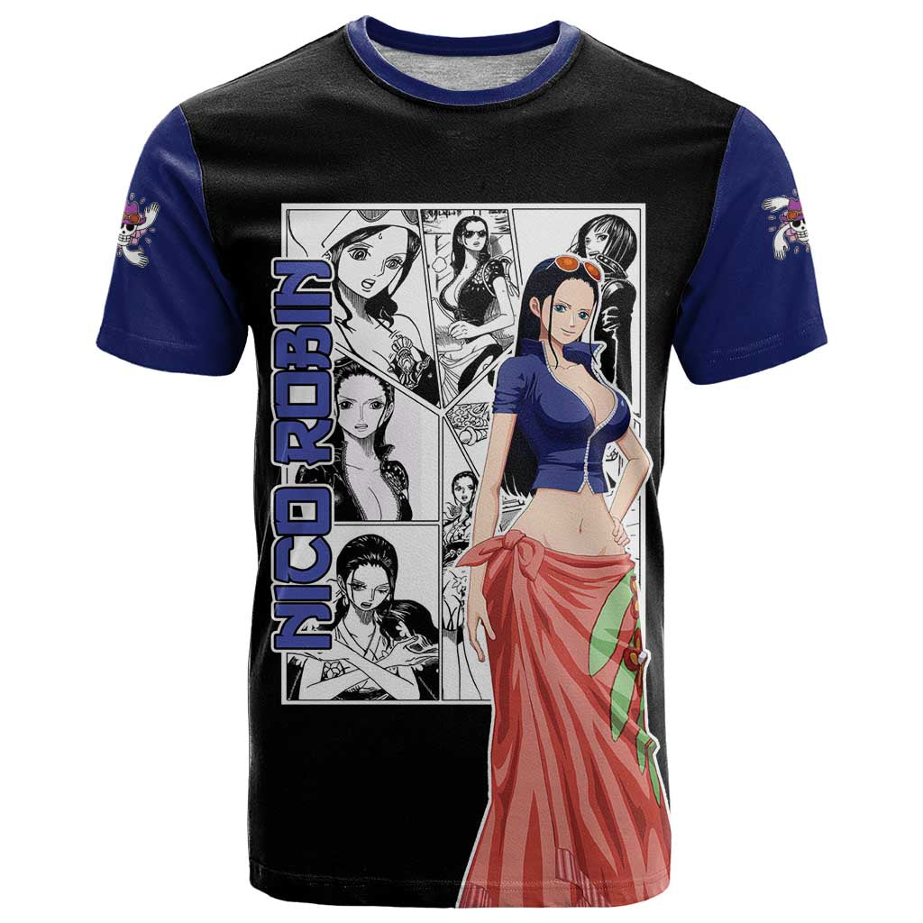 Nico Robin - One Piece T Shirt Anime Mix Manga Style