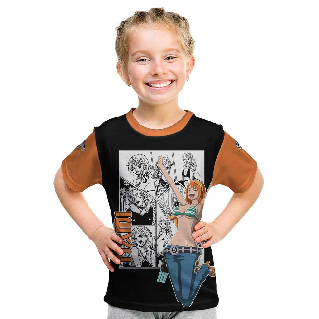 Nami - One Piece Kid T Shirt Anime Mix Manga Style