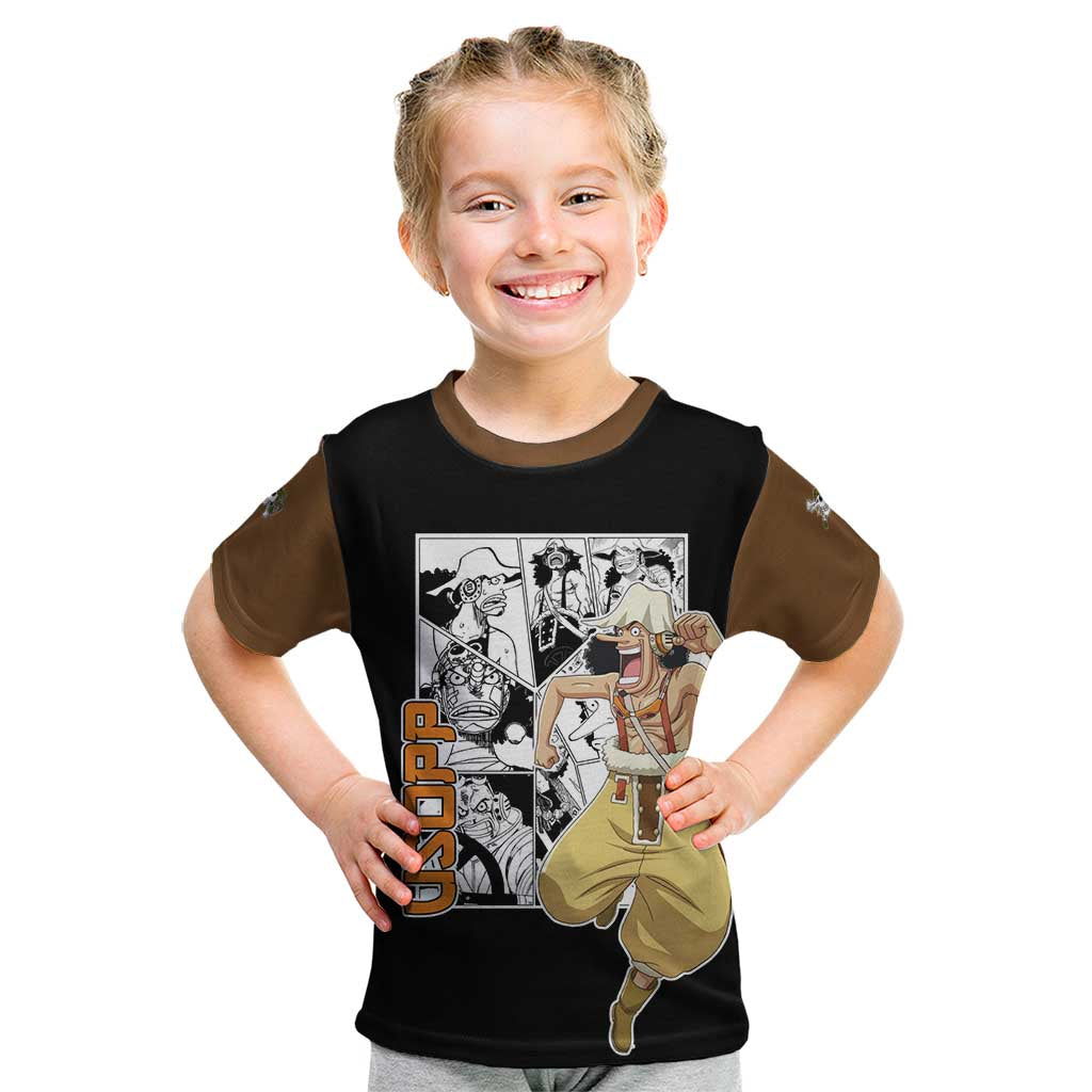 Usopp - One Piece Kid T Shirt Anime Mix Manga Style