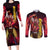 Shuren - Fist Of The North Star Couples Matching Long Sleeve Bodycon Dress and Long Sleeve Button Shirt Anime Style