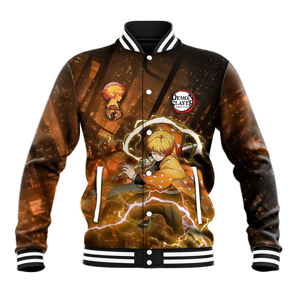 Nenitsu - Infinity Castle - Demon Slayer Baseball Jacket Anime Style