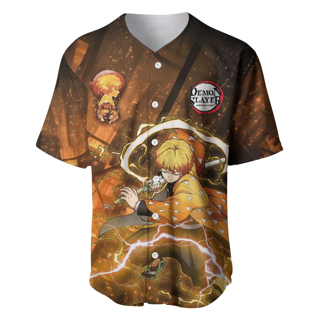 Nenitsu - Infinity Castle - Demon Slayer Baseball Jersey Anime Style