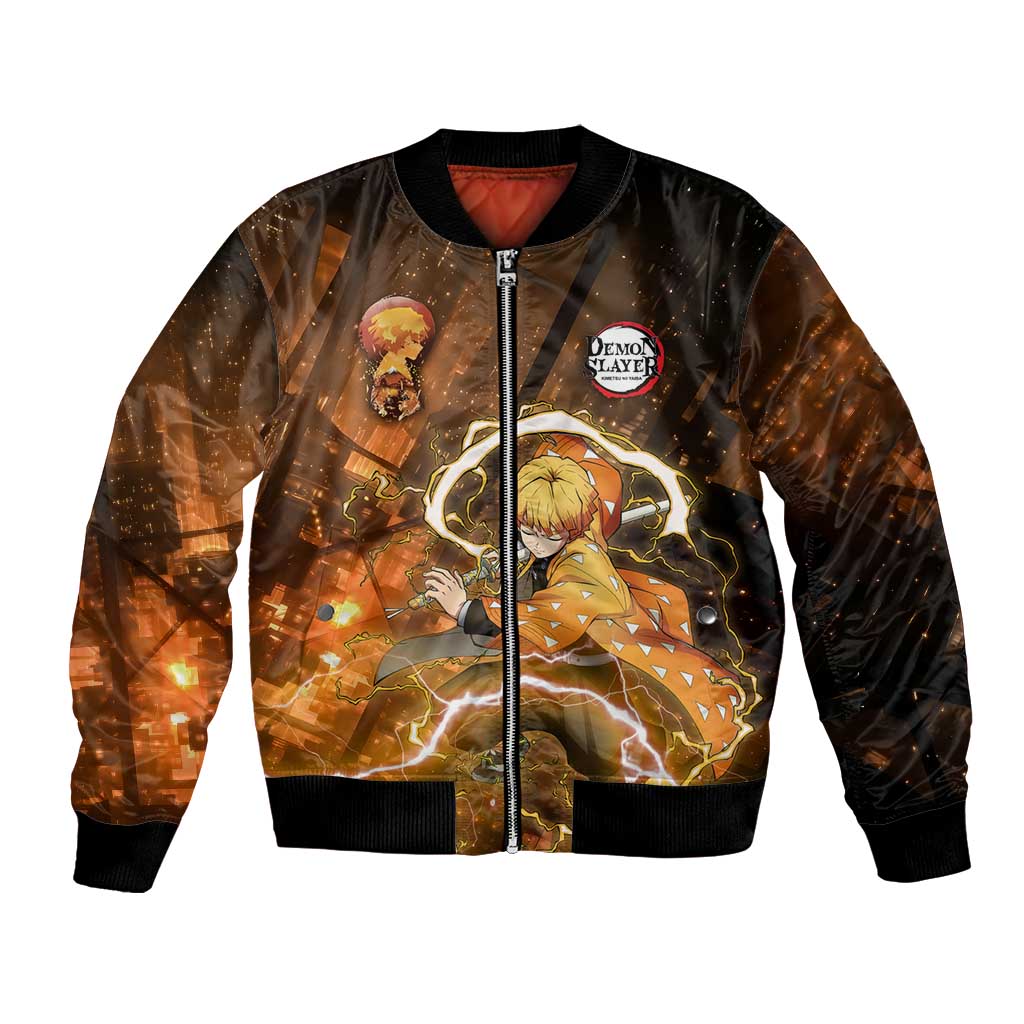 Nenitsu - Infinity Castle - Demon Slayer Bomber Jacket Anime Style