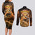 Nenitsu - Infinity Castle - Demon Slayer Couples Matching Long Sleeve Bodycon Dress and Long Sleeve Button Shirt Anime Style