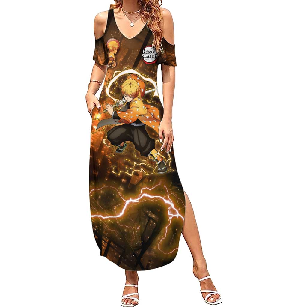 Nenitsu - Infinity Castle - Demon Slayer Summer Maxi Dress Anime Style