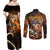 Inosuke - Infinity Castle - Demon Slayer Couples Matching Off Shoulder Maxi Dress and Long Sleeve Button Shirt Anime Style