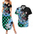 Tanjiro Kamado - Demon Slayer Couples Matching Summer Maxi Dress and Hawaiian Shirt Anime Style