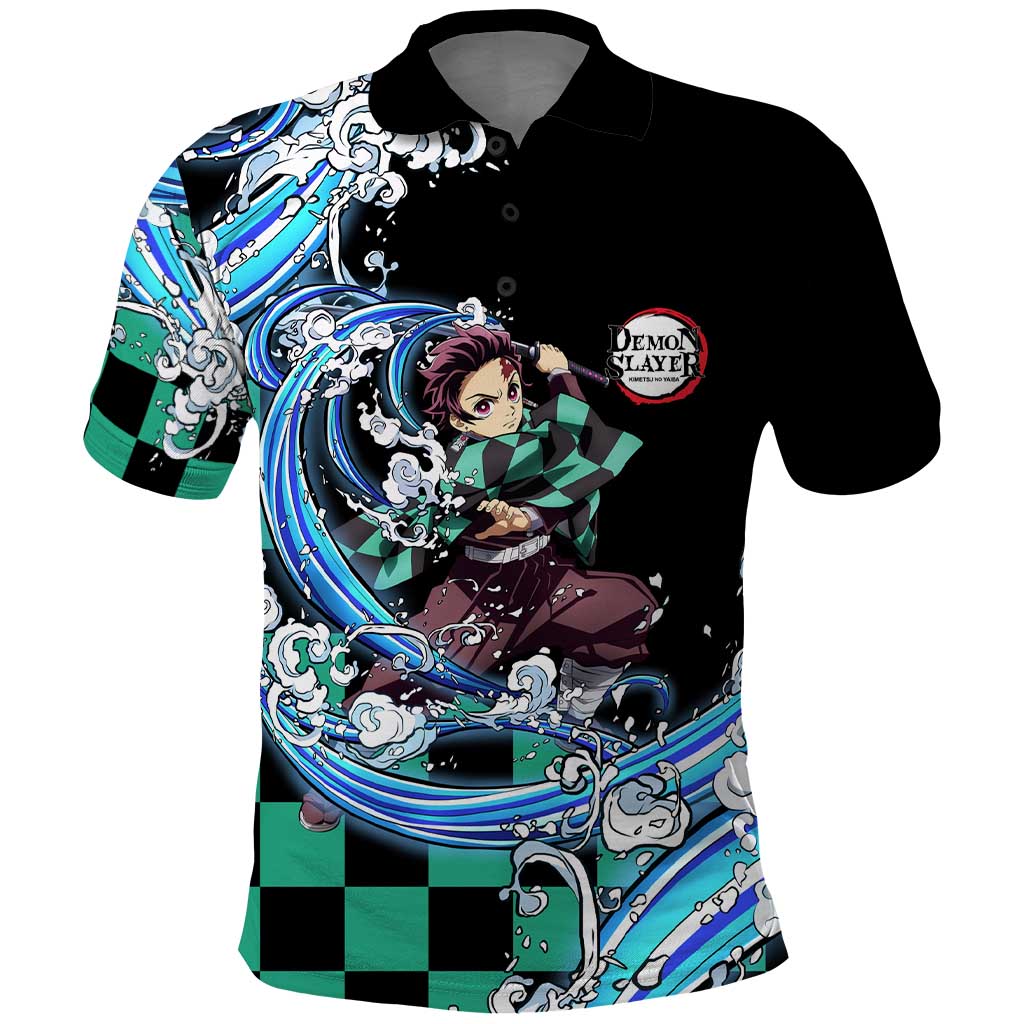 Tanjiro Kamado - Demon Slayer Polo Shirt Anime Style