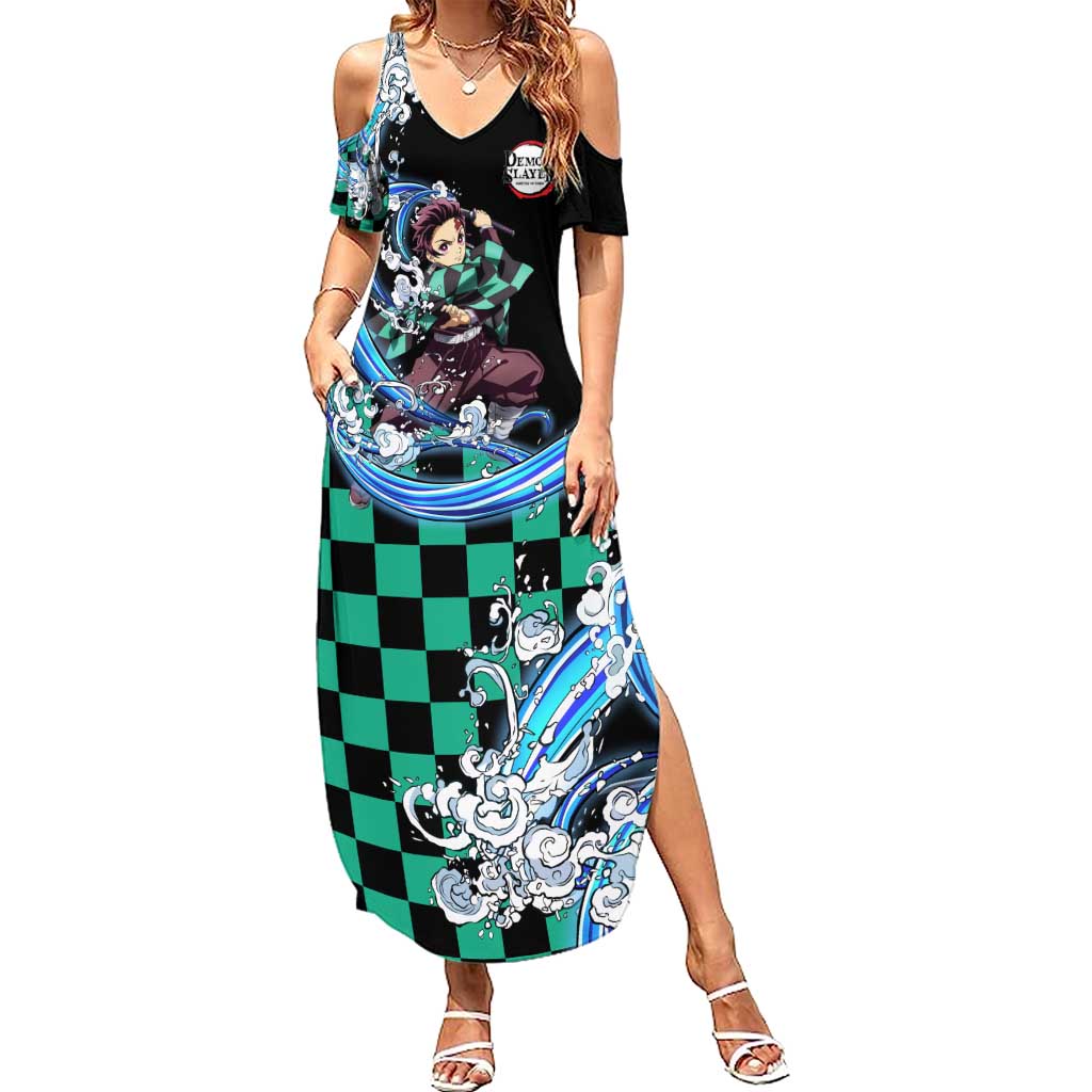 Tanjiro Kamado - Demon Slayer Summer Maxi Dress Anime Style