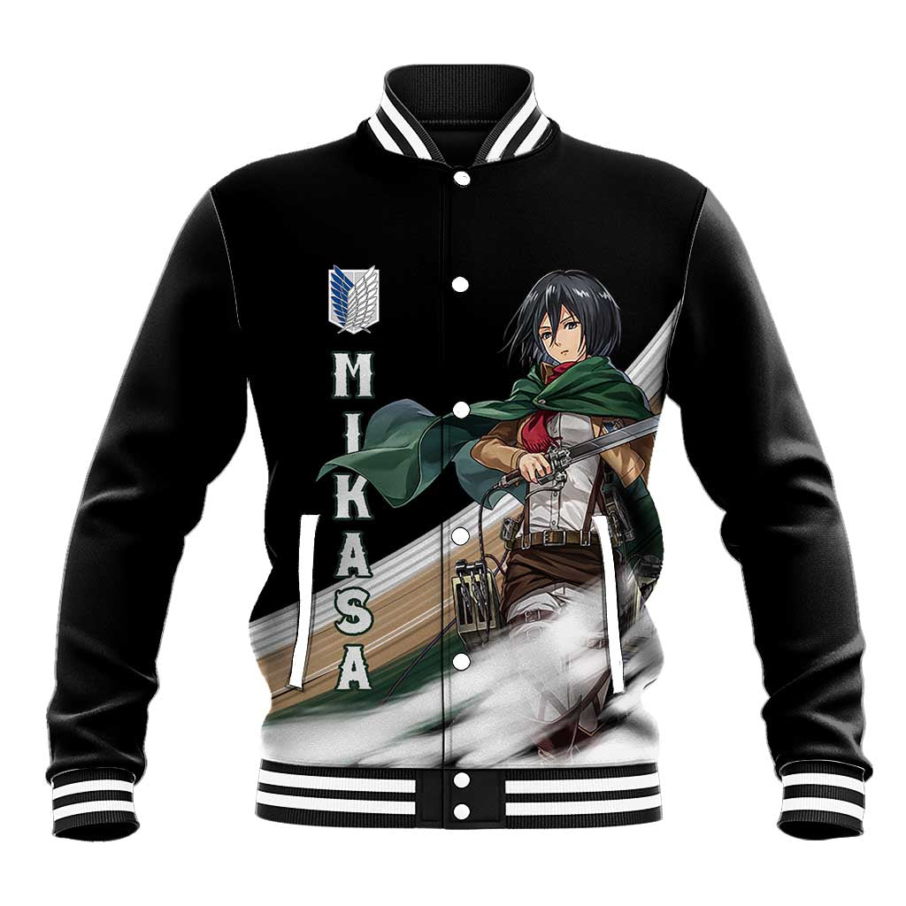 Mikasa Ackerman - Attack On Titan Baseball Jacket Anime Style