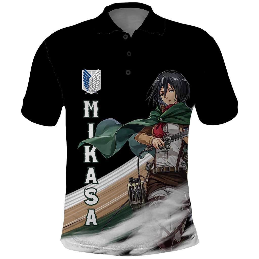 Mikasa Ackerman - Attack On Titan Polo Shirt Anime Style