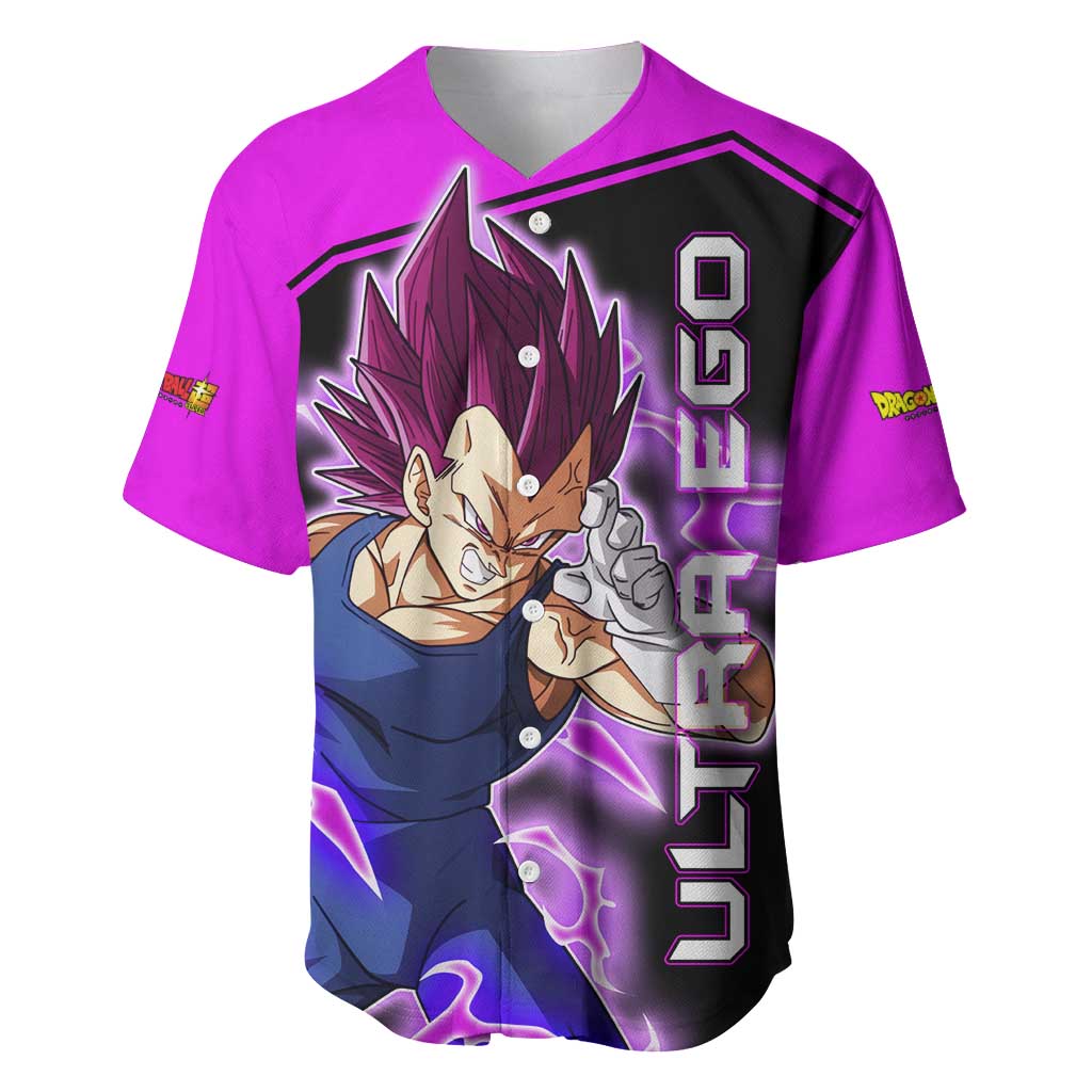 Vegeta Ultra Ego - Dragon Ball Baseball Jersey Anime Style