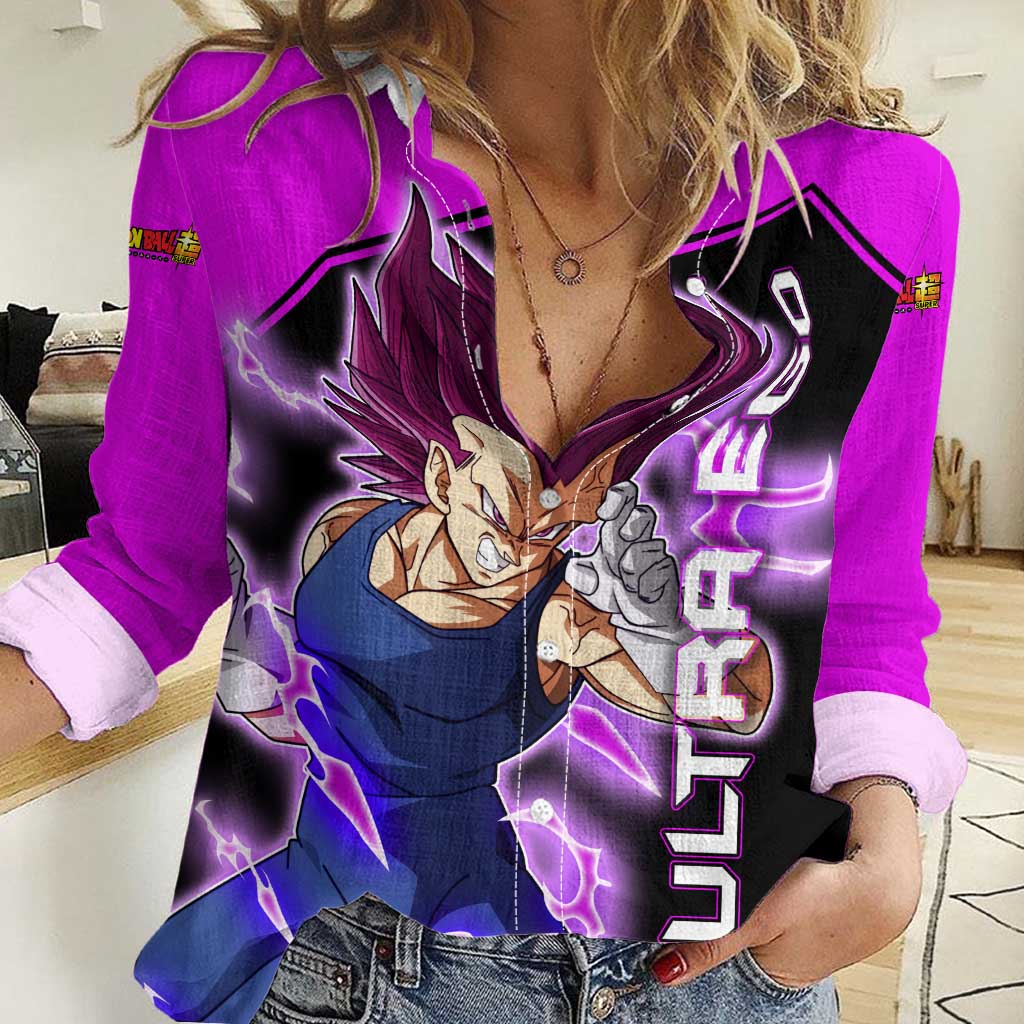 Vegeta Ultra Ego - Dragon Ball Women Casual Shirt Anime Style