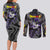 Black Frieza - Dragon Ball Couples Matching Long Sleeve Bodycon Dress and Long Sleeve Button Shirt Anime Style