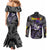 Black Frieza - Dragon Ball Couples Matching Mermaid Dress and Long Sleeve Button Shirt Anime Style