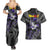 Black Frieza - Dragon Ball Couples Matching Summer Maxi Dress and Hawaiian Shirt Anime Style