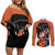 Goku - Dragon Ball Z Couples Matching Off Shoulder Short Dress and Long Sleeve Button Shirt Anime Style