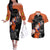 Goku - Dragon Ball Z Couples Matching Off The Shoulder Long Sleeve Dress and Hawaiian Shirt Anime Style