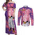 Skinny Majin Buu - Dragon Ball Couples Matching Off Shoulder Maxi Dress and Long Sleeve Button Shirt Anime Style