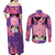 Skinny Majin Buu - Dragon Ball Couples Matching Off Shoulder Maxi Dress and Long Sleeve Button Shirt Anime Style