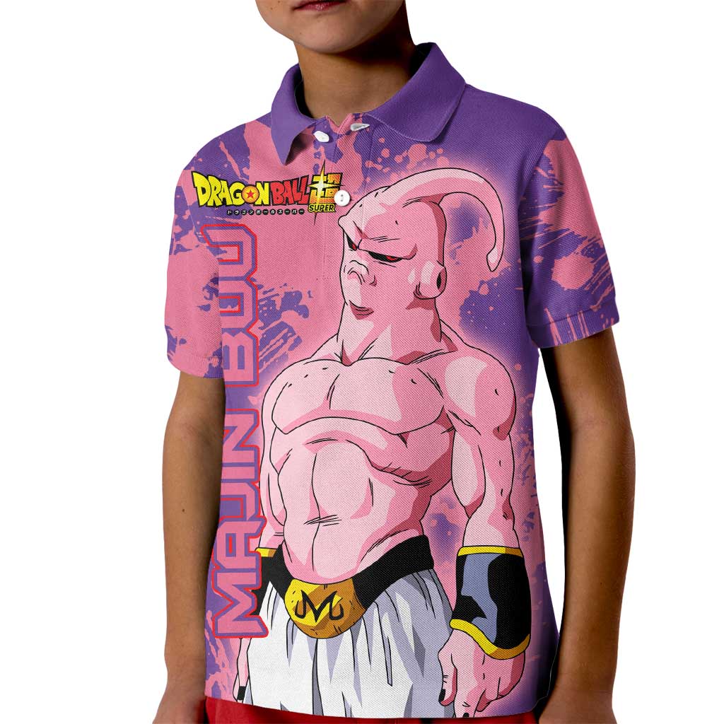 Skinny Majin Buu - Dragon Ball Kid Polo Shirt Anime Style