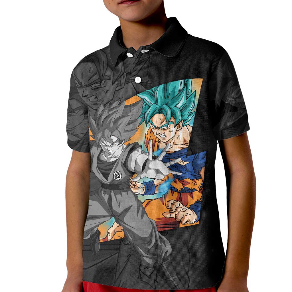 Goku Blue - Dragon Ball Kid Polo Shirt Anime Style