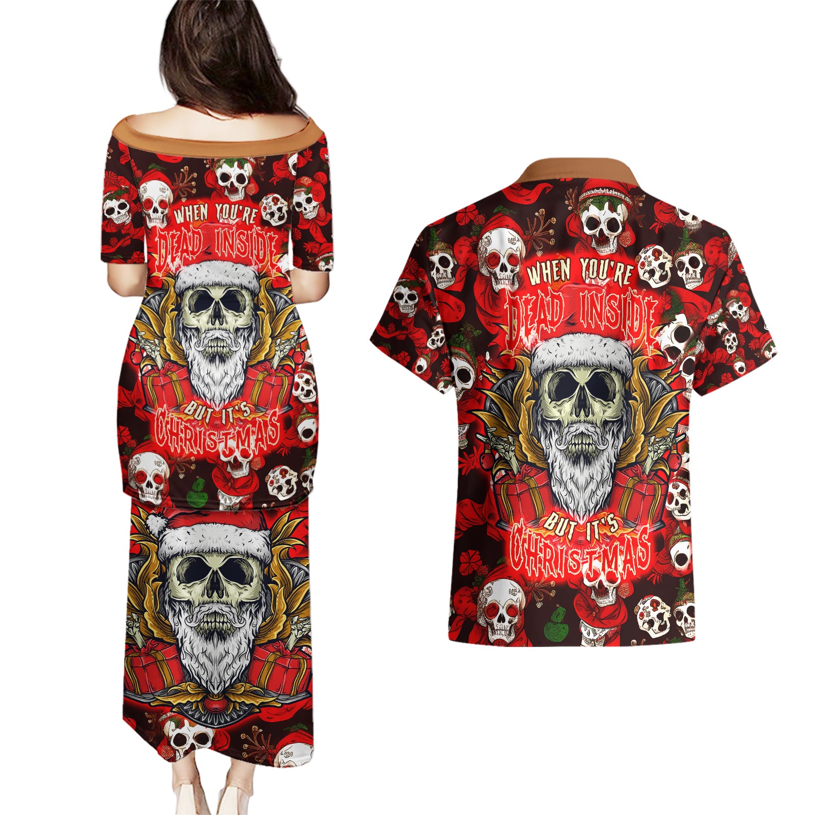 christmas-skull-couples-matching-puletasi-dress-and-hawaiian-shirt-when-youre-dead-inside-but-its-christmas