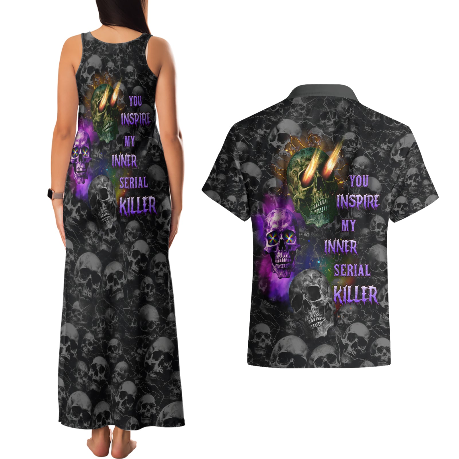 you-inspire-my-inner-serial-killer-couples-matching-tank-maxi-dress-and-hawaiian-shirt