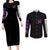 Shinobu Kocho V2 Demon Slayer Couples Matching Long Sleeve Bodycon Dress and Long Sleeve Button Shirt Anime Style