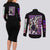 Shinobu Kocho V2 Demon Slayer Couples Matching Long Sleeve Bodycon Dress and Long Sleeve Button Shirt Anime Style