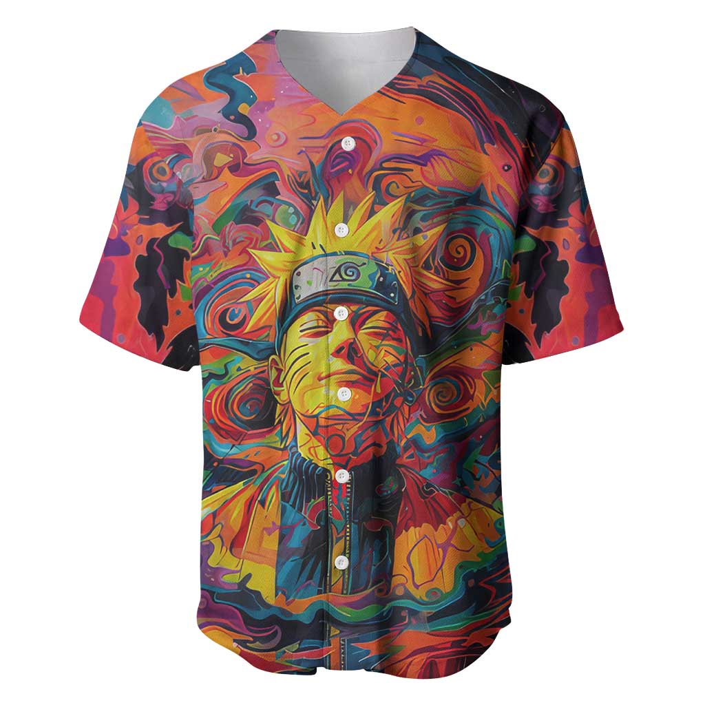 Trippy Naruto Baseball Jersey Anime Mix Trippy Style