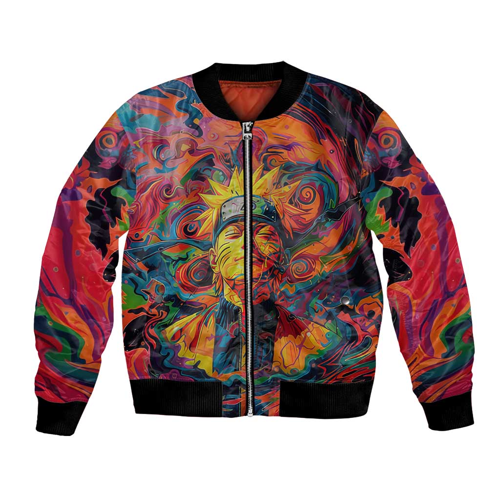 Trippy Naruto Bomber Jacket Anime Mix Trippy Style