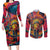 Trippy Naruto Couples Matching Long Sleeve Bodycon Dress and Long Sleeve Button Shirt Anime Mix Trippy Style