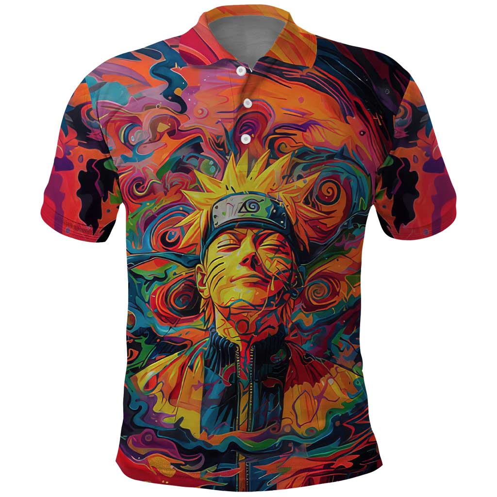 Trippy Naruto Polo Shirt Anime Mix Trippy Style