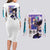 Vegeta V3 Dragon Ball Z Couples Matching Long Sleeve Bodycon Dress and Long Sleeve Button Shirt Anime Style