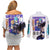 Vegeta V3 Dragon Ball Z Couples Matching Off Shoulder Short Dress and Long Sleeve Button Shirt Anime Style