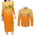 Agatsuma Zenitsu Haori Demon Slayer Couples Matching Long Sleeve Bodycon Dress and Long Sleeve Button Shirt Anime Style